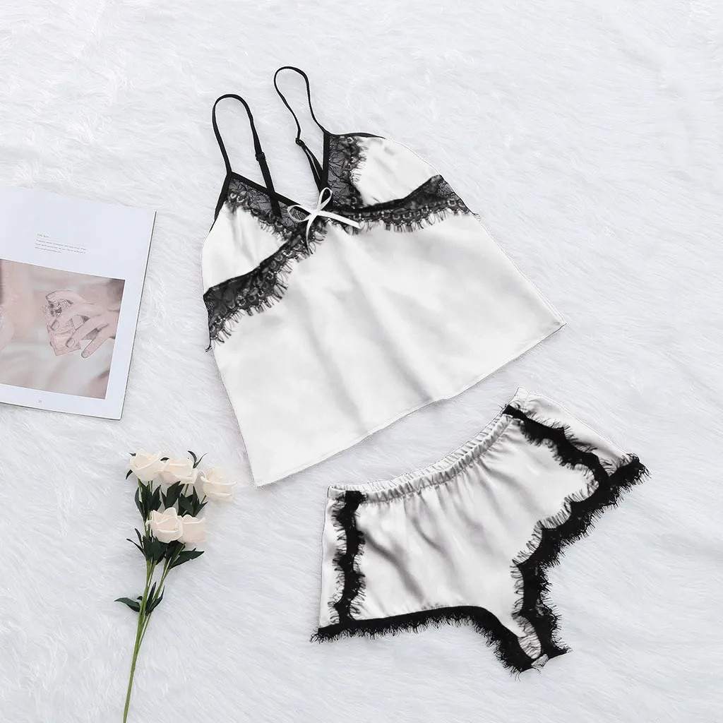 Женское нижнее белье Babydoll G String размера плюс ночное комплект из 2 предметов