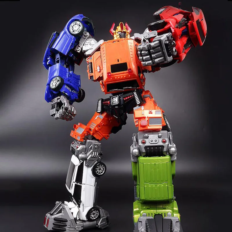 Deformation Robot Car WJ J8001-6 Assembled Transformation Boy Toys Gifts Acton Figure