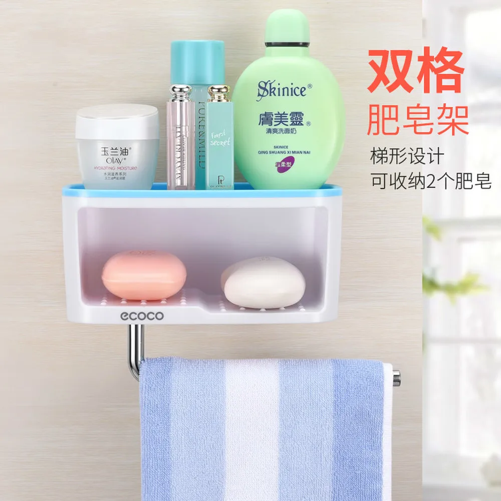 Креативная без туалета перфорированная полка для мыла присоска сливная большая