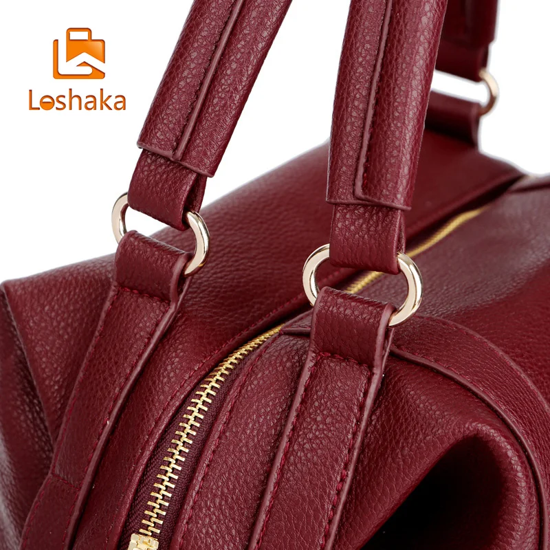 Loshaka женская модная сумка из искусственной кожи с рисунком личи Женская