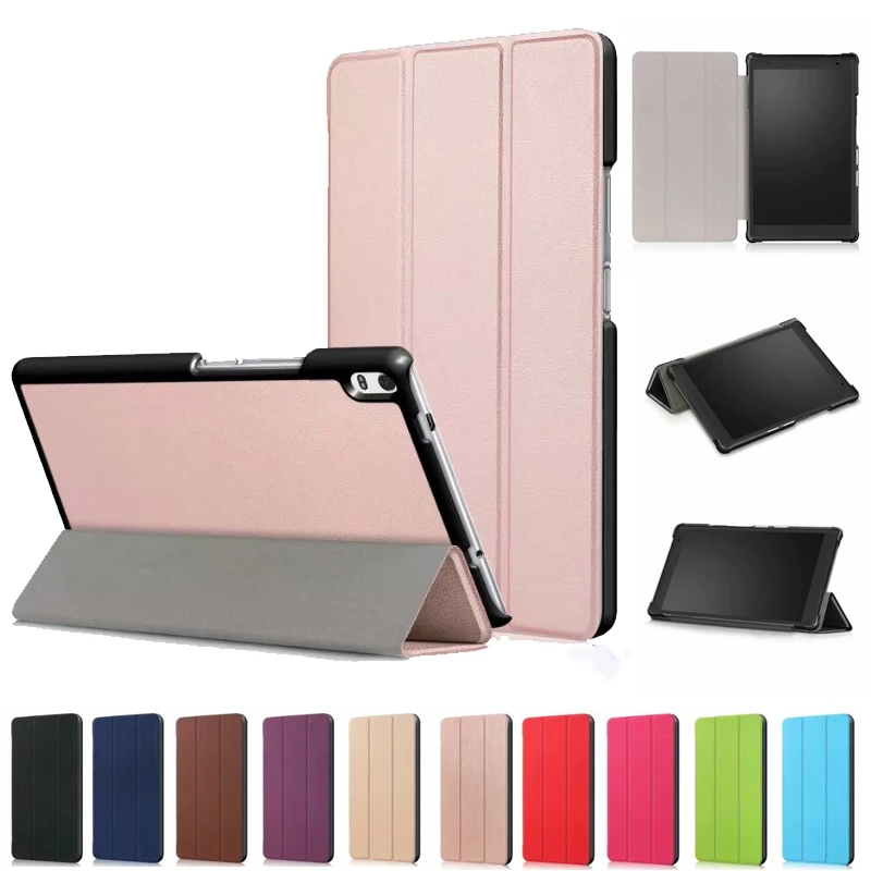 Ультратонкий планшет Coque для lenovo TAB 4 8 &quotPlus TB 8704N/TB 8704F чехол из искусственной кожи
