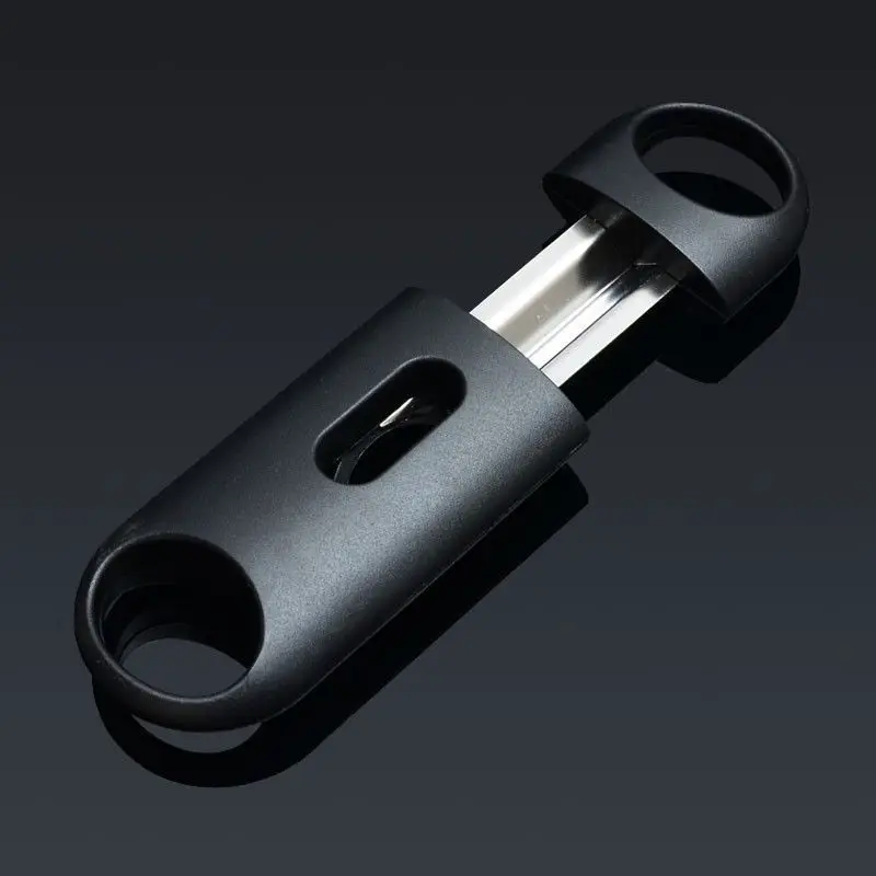 COHIBA металлический V образный нож пластиковый сигарный резак ножницы V-Cut Clipper порт Куба сигары резак аксессуары для сигар