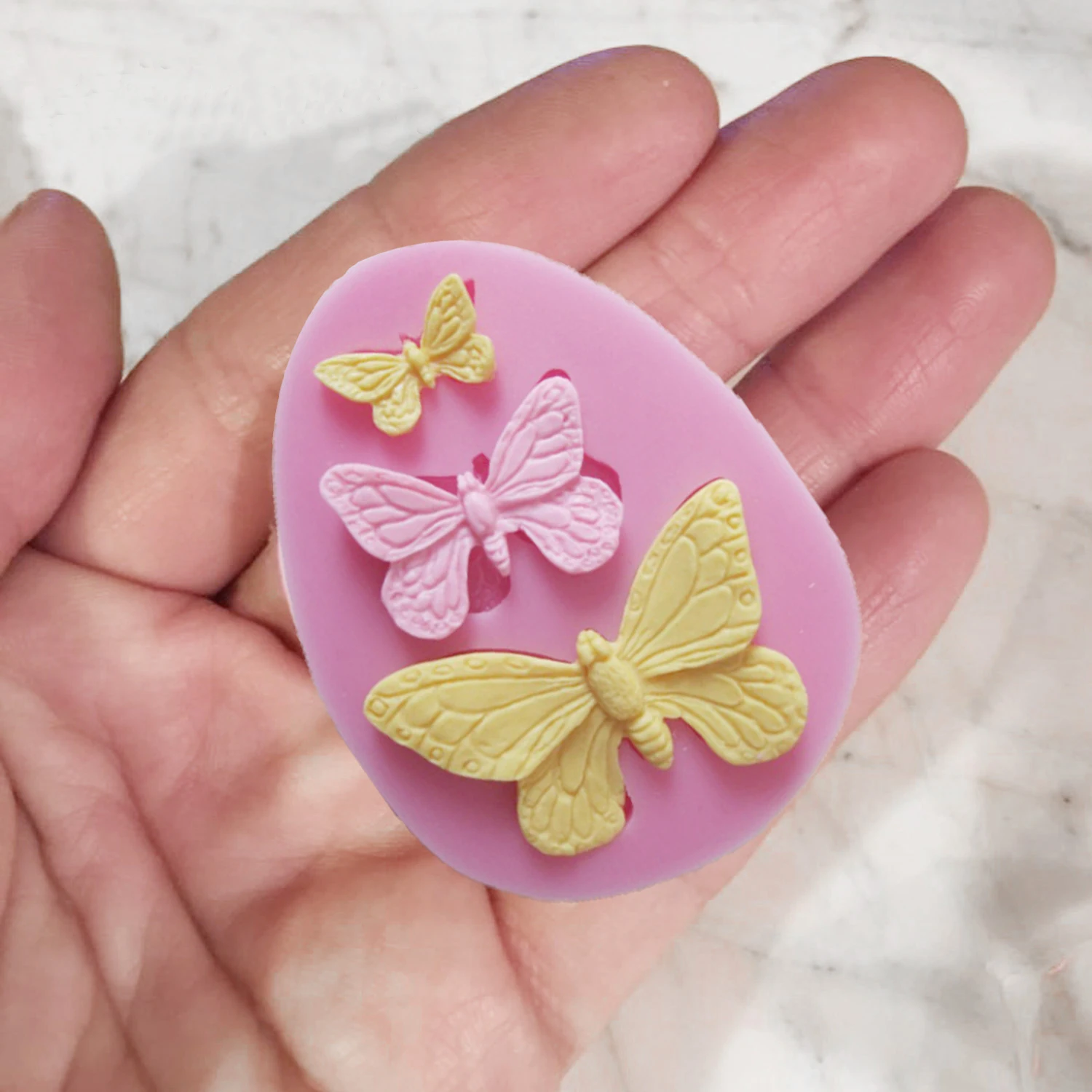 В форме бабочки Fondant (сахарная) силиконовая форма для выпечки в цветка мыла и