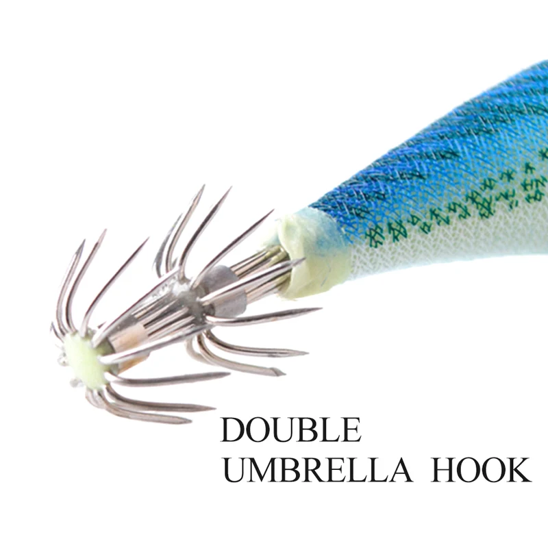 

Hot 5pcs 11cm Fishing Lure Shrimp Bait Wobbler Luminous Squid Hook Light Jigs DO2