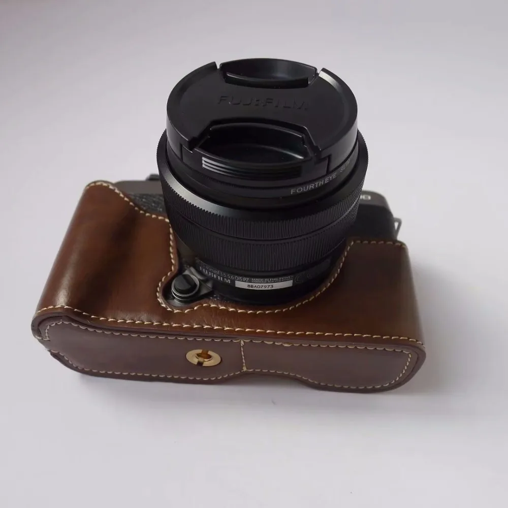 Чехол для Fujifilm Fuji XT100 XT 100 XT200 200 Camera Base PU с открытой батареей