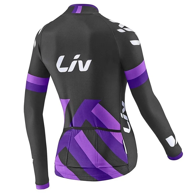 Abbigliamento ciclismo invernale LiV pro team, женская зимняя теплая флисовая велосипедная Джерси, одежда для велосипеда, MTB велосипедная куртка