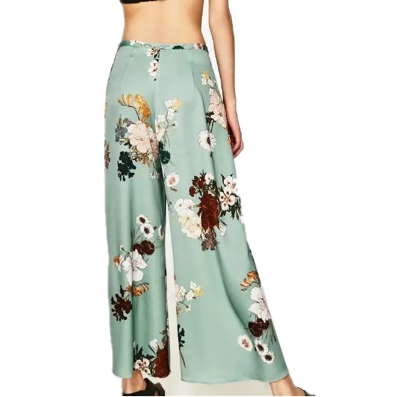 Женский костюм двойка с цветочным принтом топ рукавом 2019 и брюки|two piece set women|piece