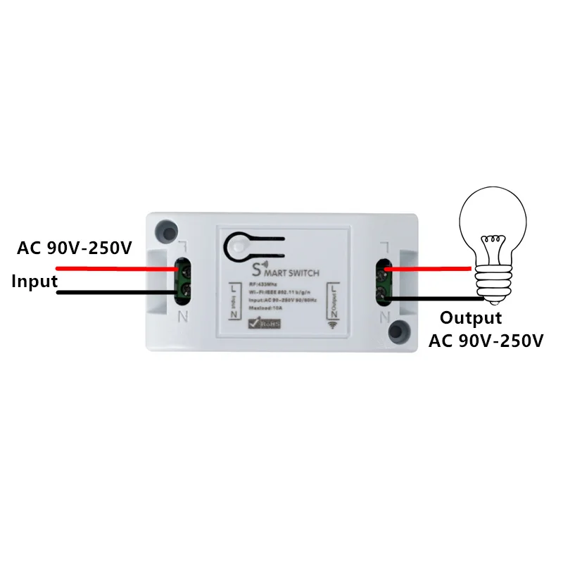 Wi Fi реле Универсальный DIY модуля AC 220V 110V Беспроводной таймер выключения света для
