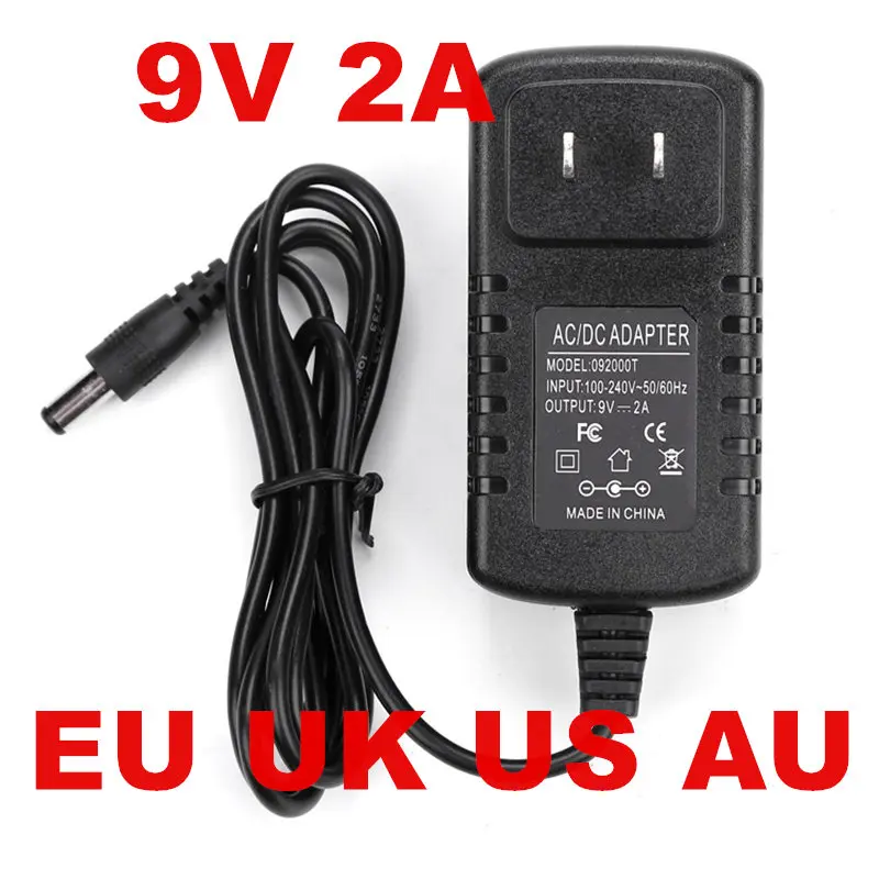 Адаптер преобразователь 9V2A 100 240VAC 5 шт. 9 В 2 А 2000 мА мм x 1 DC9V|dc 9v 2a|9v 2adc |