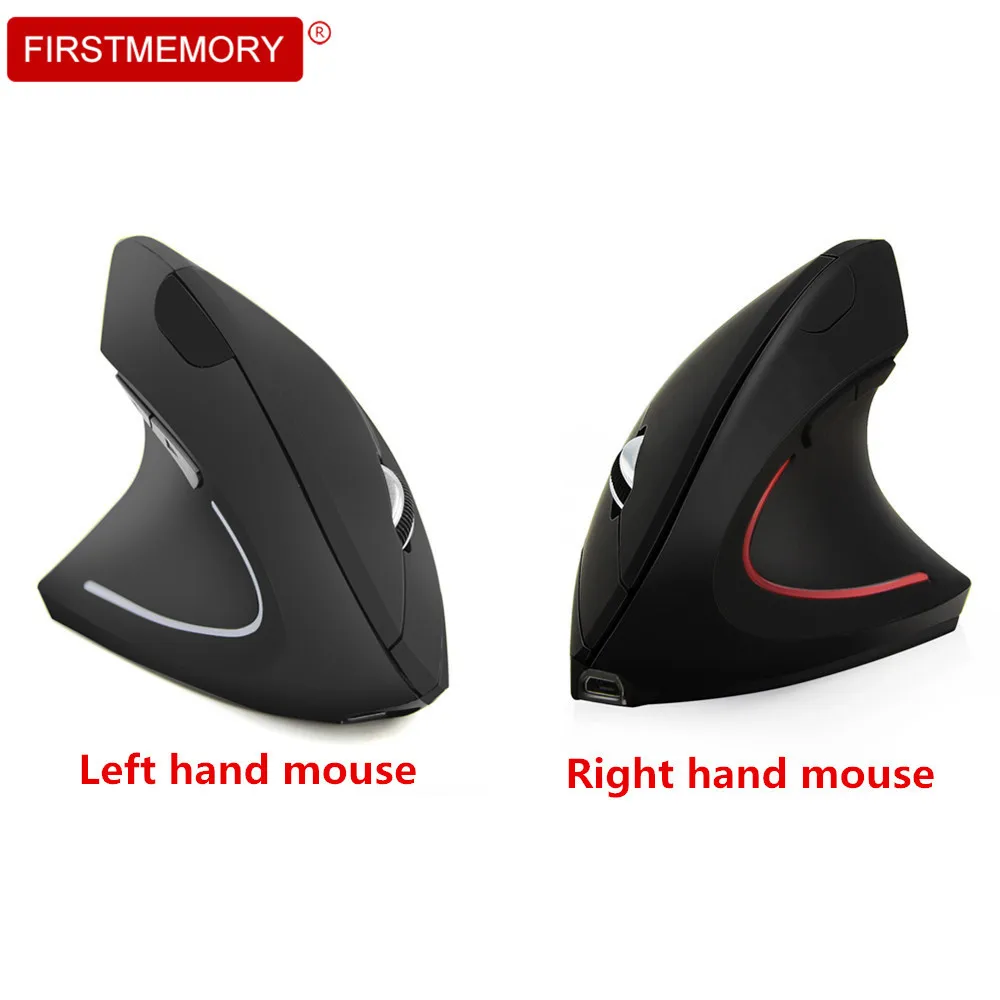USB эргономичная Вертикальная Мышь офисные Беспроводной вправо/левая рука