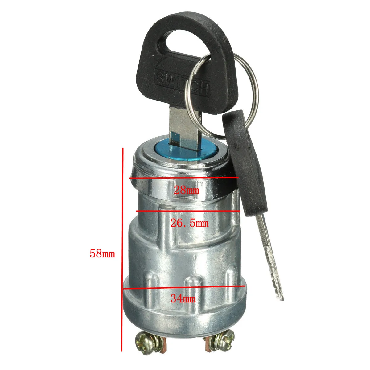 Автомобильный выключатель зажигания 12 В для лодок и мотоциклов 4 позиции с 2