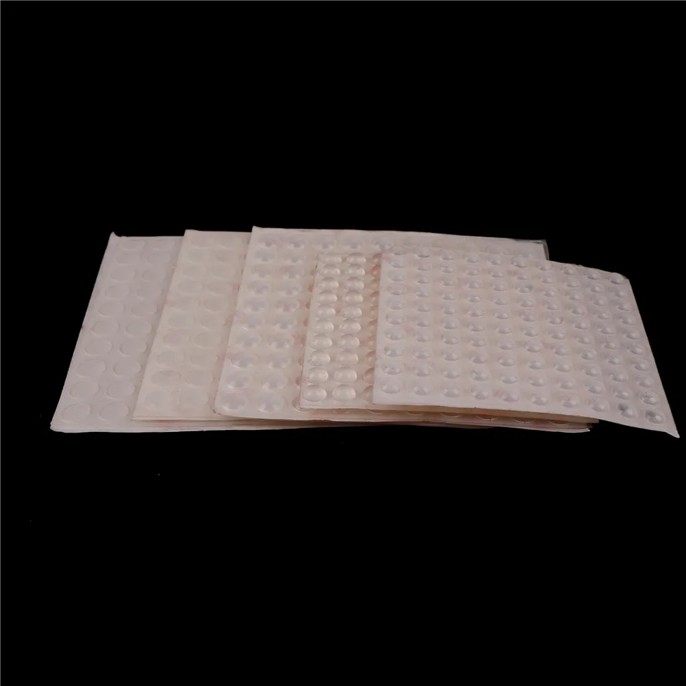 100pcs/sheet Self Adhesive Bumper Damper Buffer Pad Hardware Kitchen Cabinet Door Silicon Rubber Stop 5Sizes | Обустройство дома