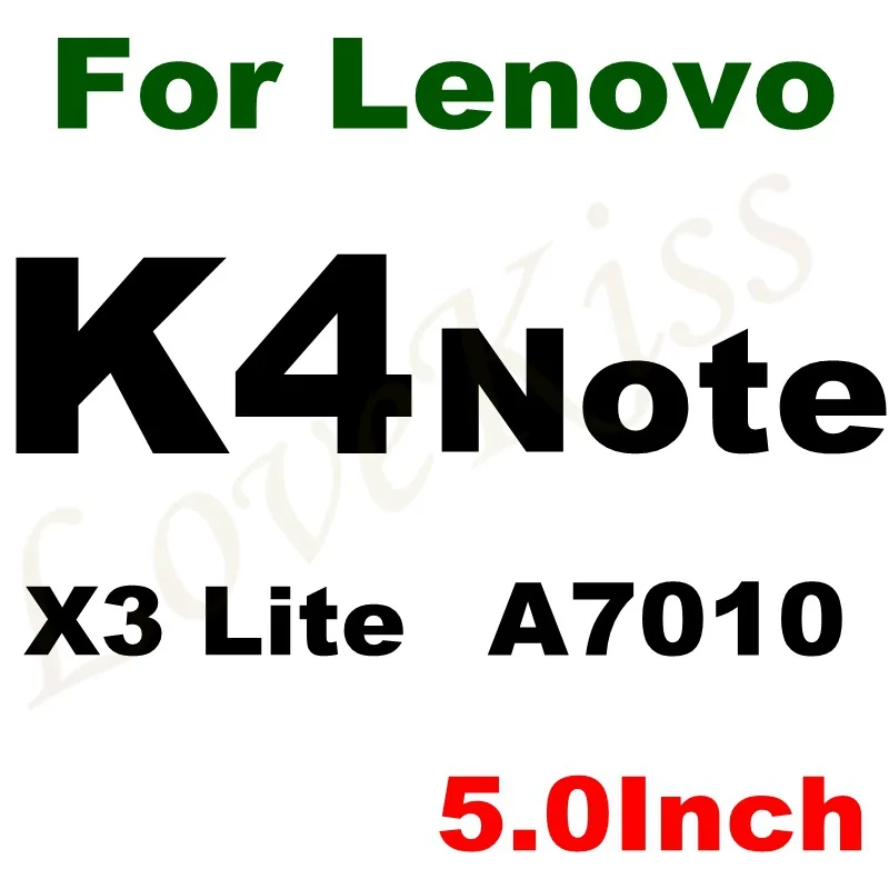 K4 Note 9H закаленное стекло для lenovo A536 A6000 A6010 A7000 A5000 Vibe C2 P1 M K3 K4 K5 K6 Note A Plus X3 Lite Защитная пленка для экрана - Цвет: K4 Note