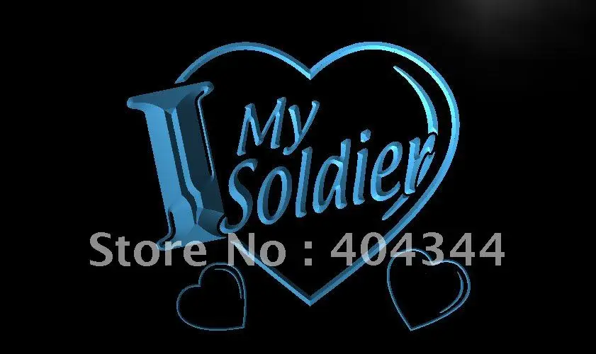 

LK927- I Love My Soldier Military NEW LED Neon Light Sign