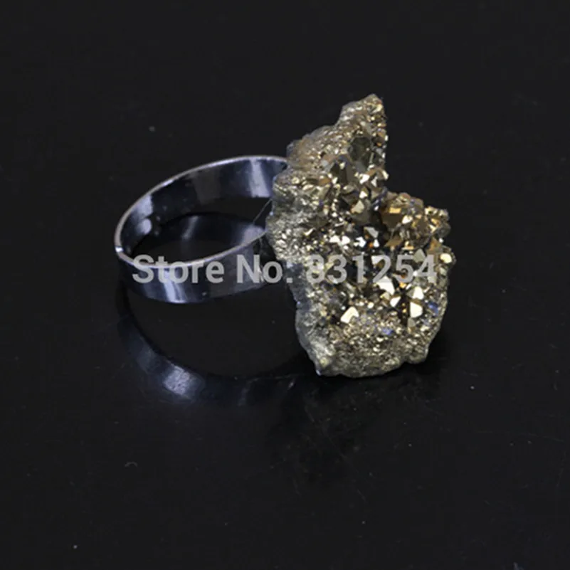 1 шт. женское кольцо из титанового кварца с натуральным камнем|ring mouth|ring without stonering