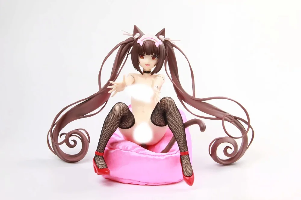 22 см NEKOPARA 1/4 масштаб мягкий мультфильм сексуальная кошка девушка шоколад горничной ванильный диван сексуальные девушки аниме ПВХ Фигурки игрушки Аниме подарок