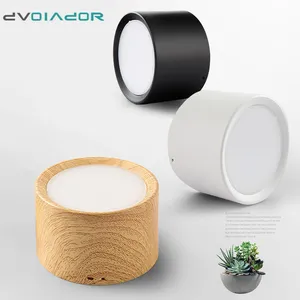 Приглушаемая Светодиодная потолочная лампа направленного света с поверхностным креплением, точечный светсветильник льник для спальни, кухни, домашняя лампа, 5 Вт, 12 Вт