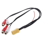 Mini 6 Pin ISO адаптер Aux Line Out 4 Chinch Kabel 4 RCA разъем для Seat Skoda Blaupunkt VDO Audi Ford