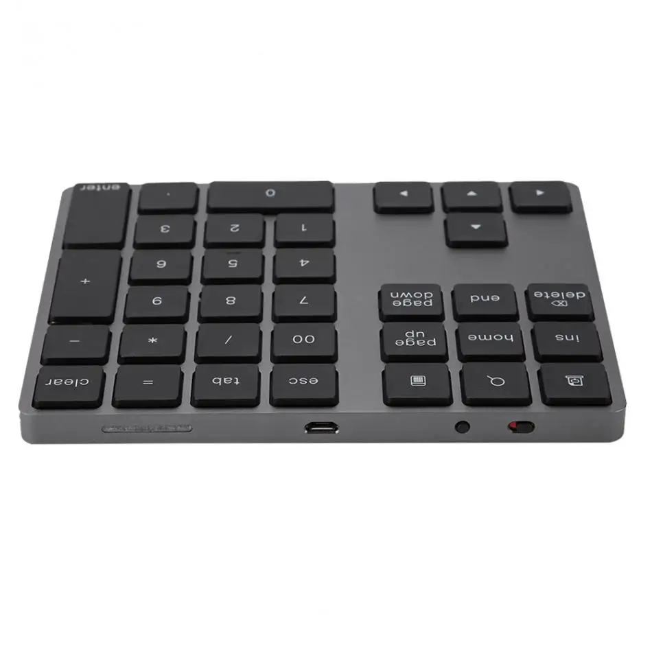 Черный 34 клавиши мини Numpad Беспроводная Bluetooth цифровая клавиатура для ноутбука ПК клавиатура Numpads клавиатуры стиль
