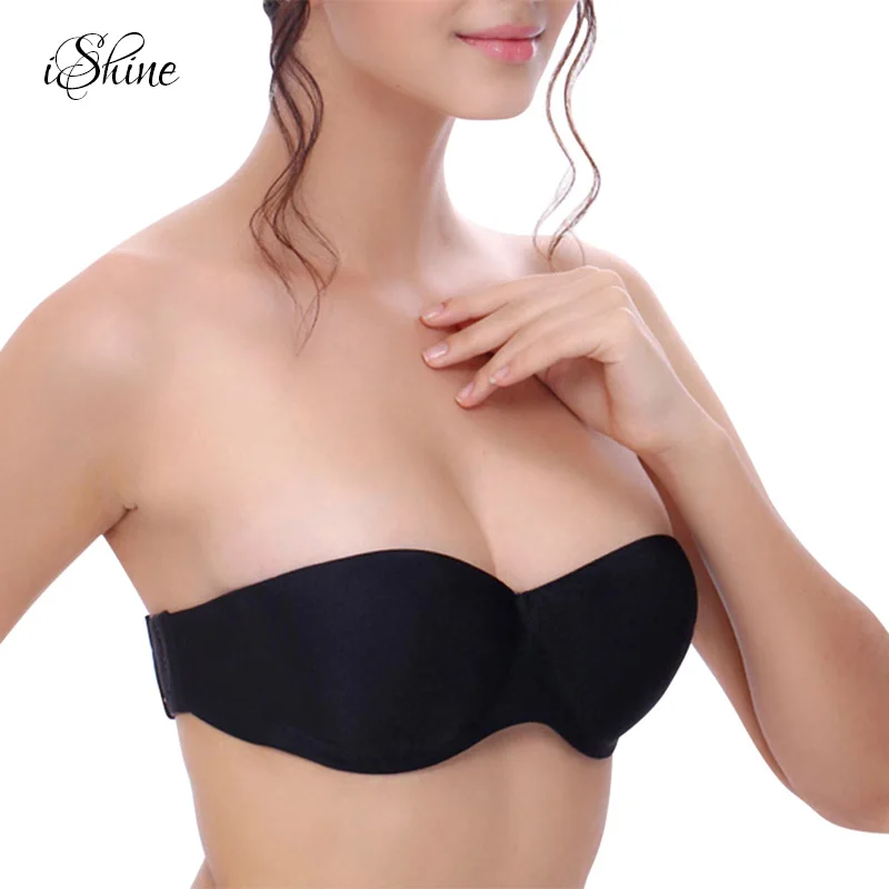 Женское Сексуальное белье Sotft половина чашки без бретелек бюстгальтеры с