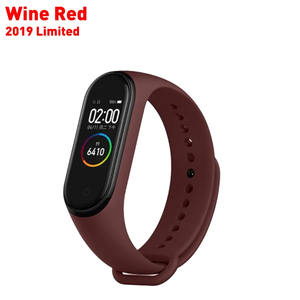 Wine Red Ремешок mi Band 3 4 для Xiao mi band 3/4 ремешок для часов mi 3 4 pulsera correa mi band 3/4 сменный силиконовый браслет - Цвет: Wine Red