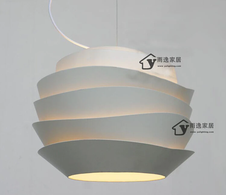 Modern D40cm Le Soleil Wave Pendant Lights White Rose Suspension Lamp Bedroom Hanglamp E27 Fixtures European | Лампы и освещение