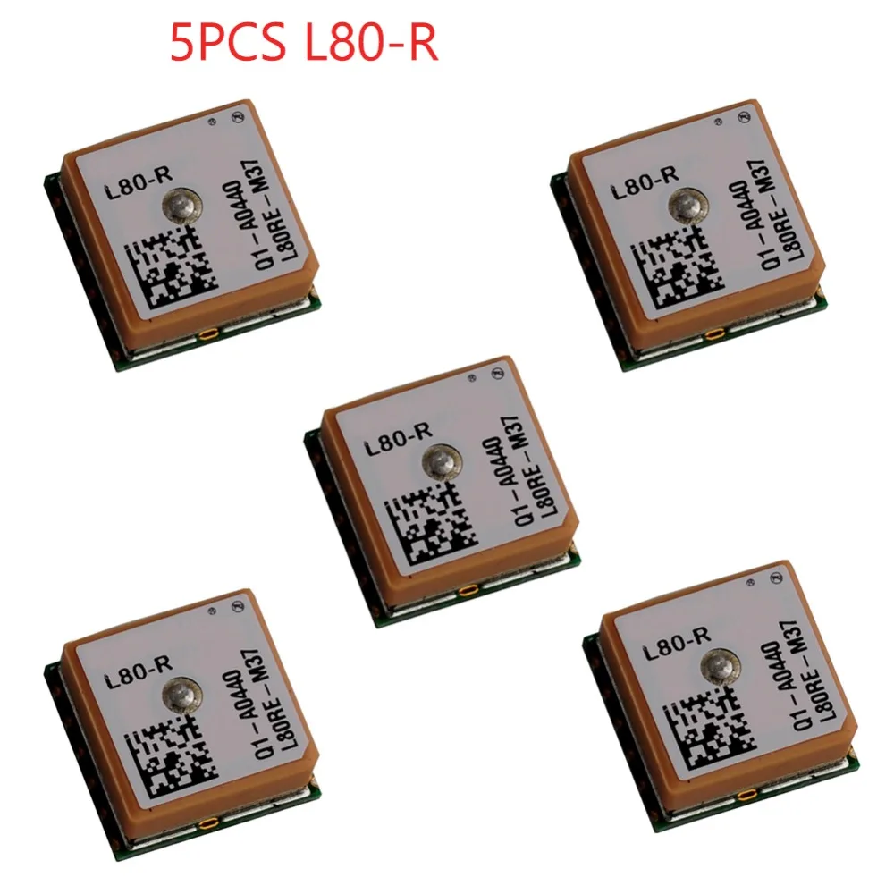 5Pcs L80-R Compact GPS POT Module Navigation Board ROM AGPS QZSS Integrated with Patch Antenna for Tracking enlarge