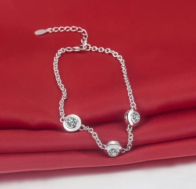 Классический женский браслет SONA с ручными цепочками подарок из стерлингового