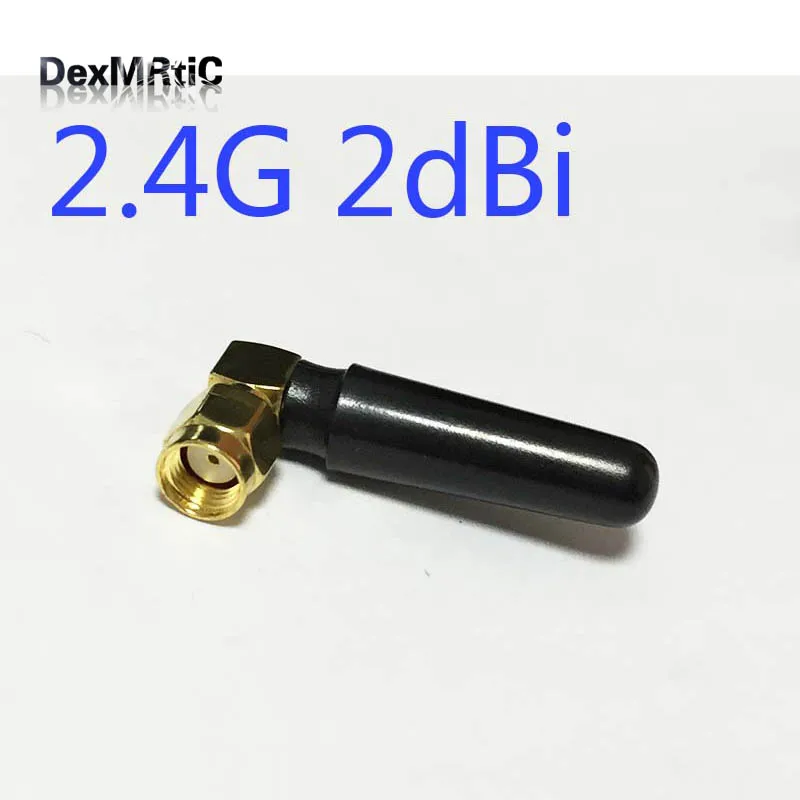1 шт. 2 4G Wi Fi антенна 2dbi с RP SMA разъем сигнала Улучшенный правый угол Bluetooth Новая