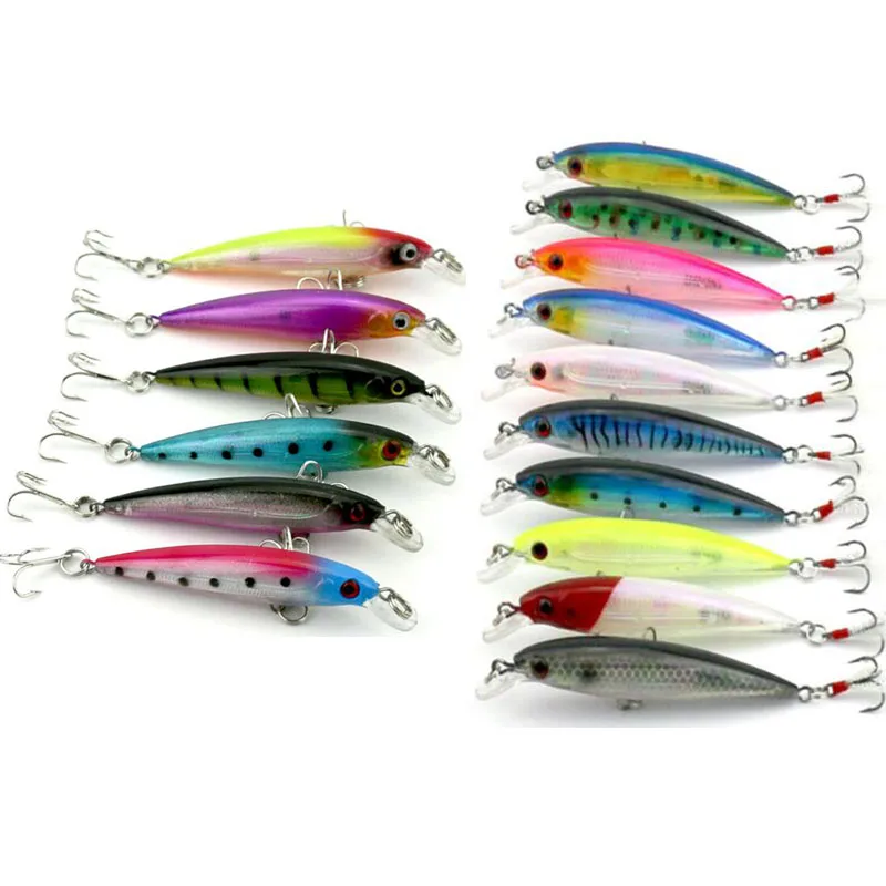 

HENGJIA 16pcs hard minnow fishing lures set wobbler pike carp catfish trout perch fishing baits crappie pesca fishing tackles