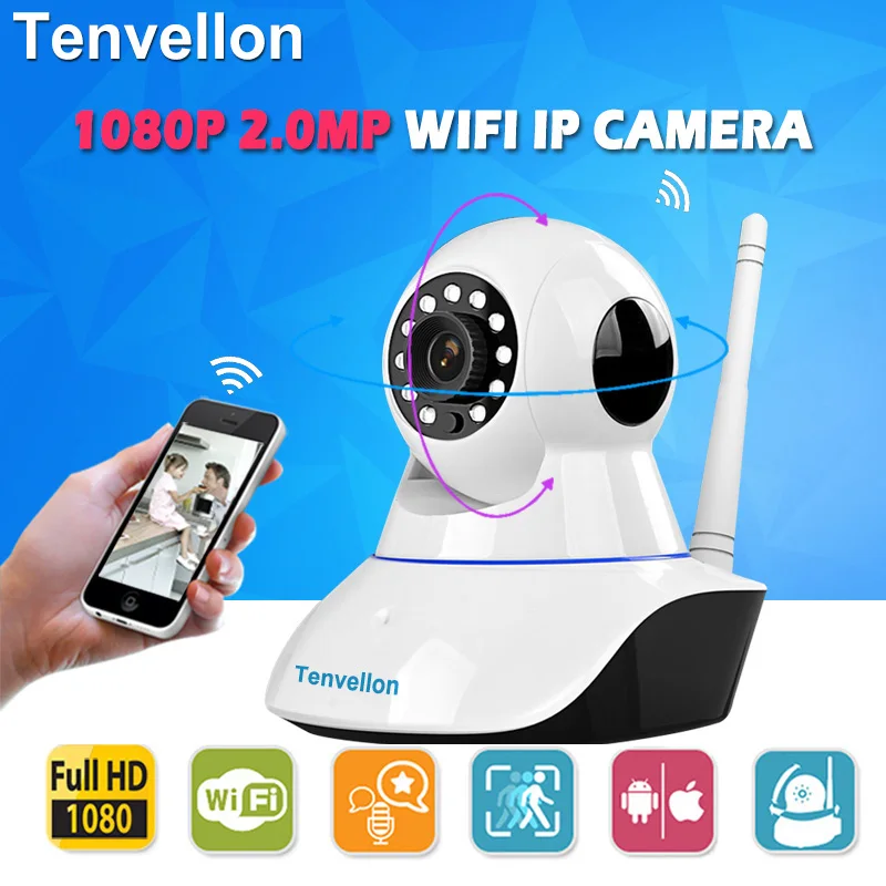 1080 P HD Беспроводная ip камера 2.0MP CCTV WiFi домашняя видео видеонаблюдения Система