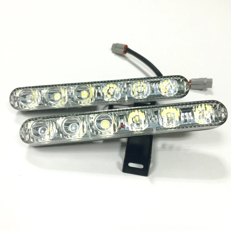 Супер яркие дневные ходовые огни 6 светодиодов дальний/ближний свет светильник