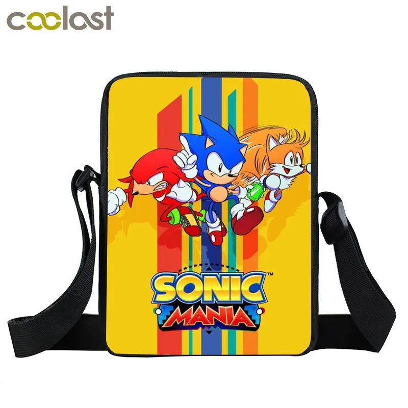 xkbsmash03 Мультфильм sonic Малый Детская сумка через плечо школьные ранцы дети bookbag обувь для мальчиков девочек Сумка через плечо сумка-почтальон мини подарок - Цвет: xkbsmash03
