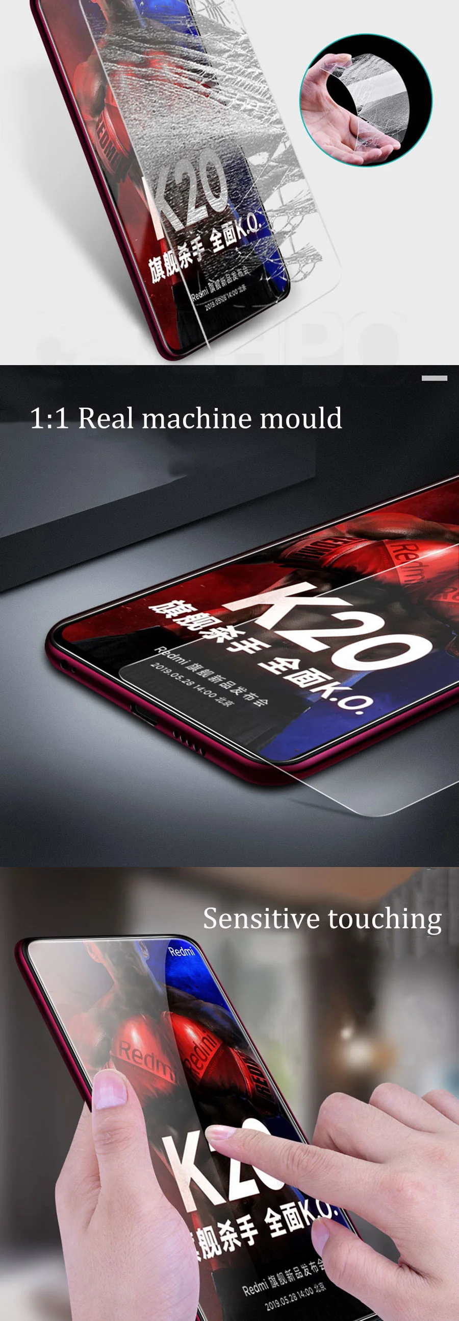 2 упаковки 2.5D 9H закаленное стекло для Xiao mi Red mi K20 K20Pro Защитная пленка для экрана телефона для Xiaomi mi 9T mi 9T Pro защита