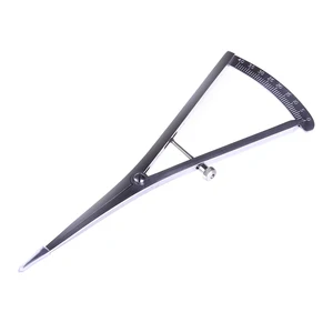 Изогнутый стоматологический Калибр с прямым наконечником винт суппорта фиксатор из нержавеющей стали стоматологический Калибр для измерения стоматологических лабораторных инструментов Стоматологический материал