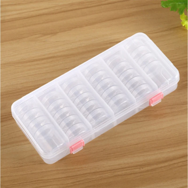 30 pcs bottle Plastic Empty Storage Box for Nail Art Manicure Tools Jewelry Beads Display Case Organizer Holder | Дом и сад