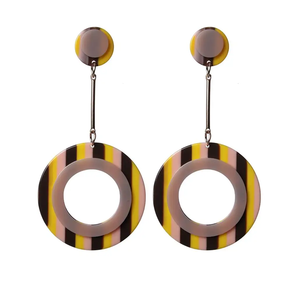 Женские круглые серьги-подвески 2 цвета 6 цветов | Украшения и аксессуары