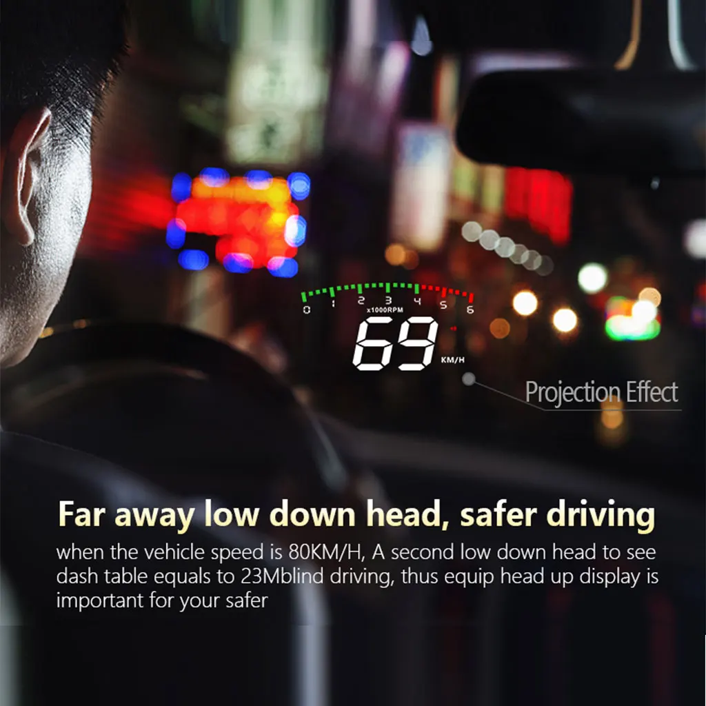 Multi mode A900 3 5 дюймовый транспортных средствах HUD Дисплей OBD2 проектор автомобильных