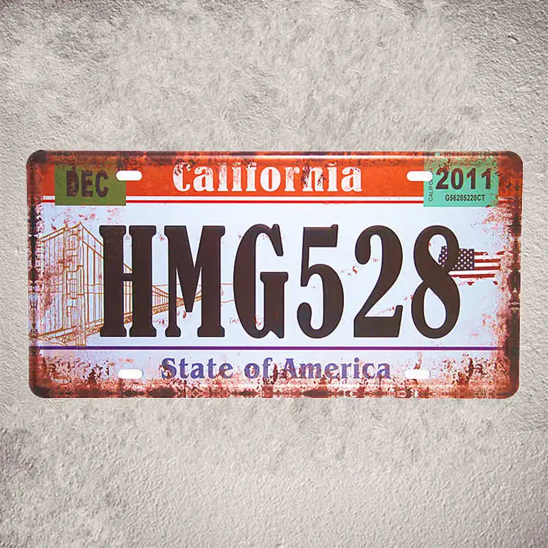Винтажные металлические жестяные наклейки в стиле ретро 15 х30 см|sign plate|decorative wall