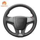 MEWANT черная искусственная кожа, ручная работа, чехол на руль для Chevrolet Cruze Aveo Orlando Holden Cruze Ravon R4