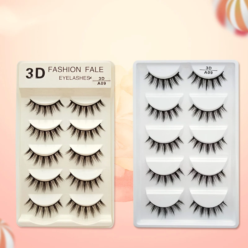 5 Pairs/Set Natural Black Long Messy Cross False Eyelashes Thick Fake Eye Lashes Extensions Eyes Makeup Cosmetic Tools | Красота и