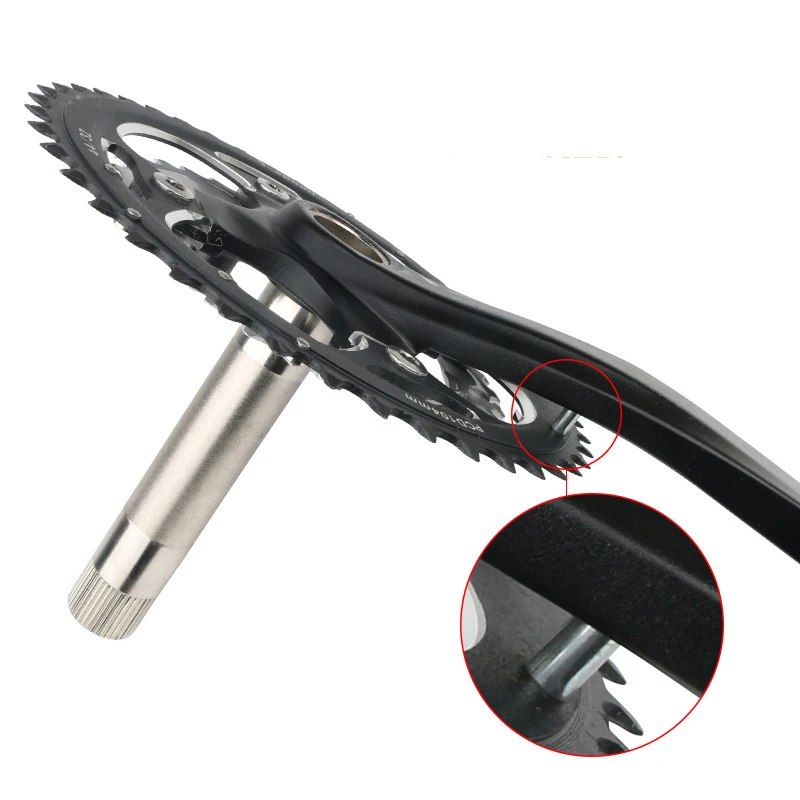 Кривошип горного велосипеда набор кривошипов для звездочка 22/32/44T полый зубной