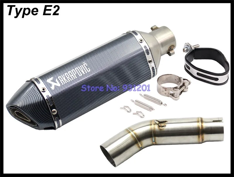 Мотоцикл Akrapovic глушитель выхлопной трубы для Suzuki GSR750 GSR 750 подключение средней с