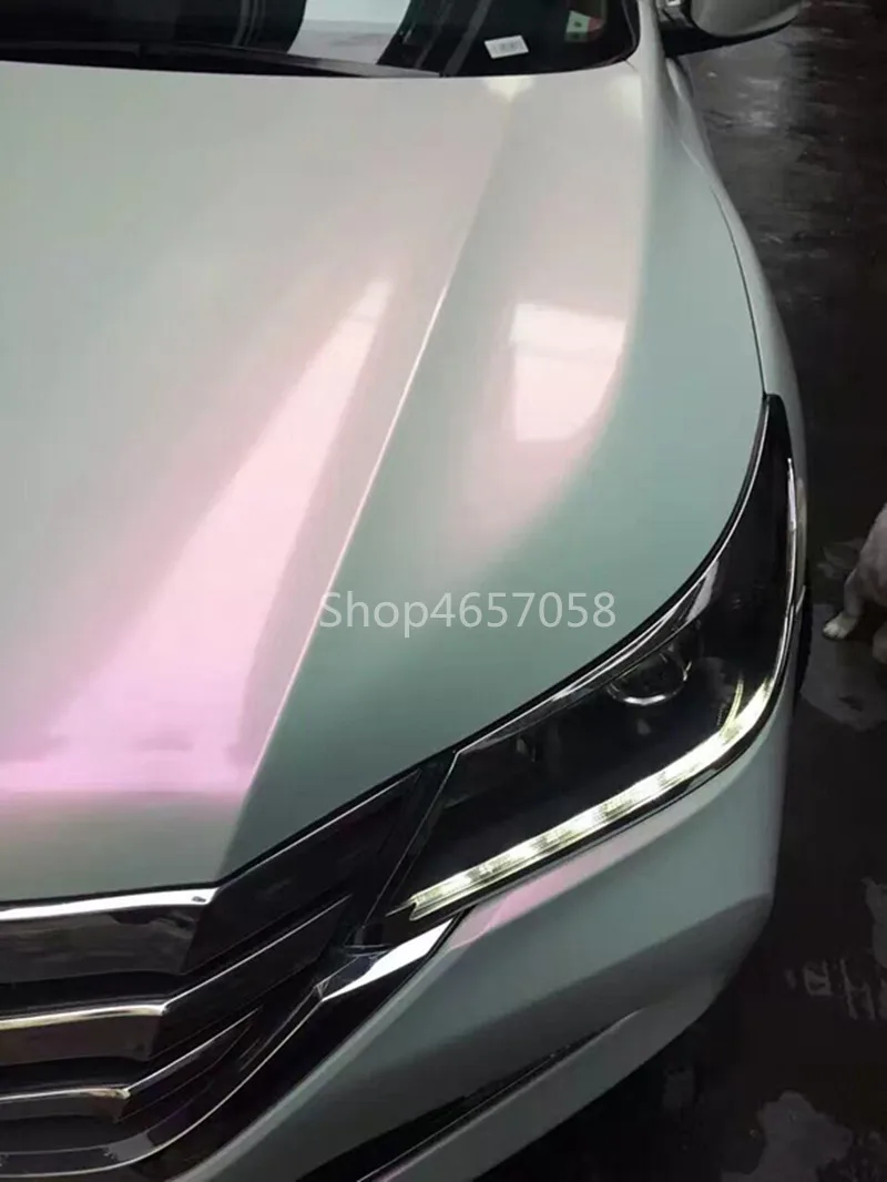 1 52*18 м глянцевая жемчуг хамелеон белые автомобильные обертки виниловые от белого