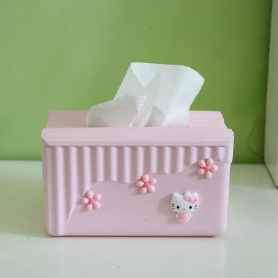 C Hello kitty, мультяшная коробка для салфеток, настольная, офисная, кухонная, рулонная, держатель для бумаги, KT Cat, диспенсер для бумажных полотенец, чехол для туалетной бумаги, Органайзер - Цвет: C