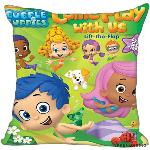 Square Pillowcases Заказная декоративная наволочка Bubble Guppies квадратная Наволочка на молнии лучший подарок(с одной стороны) 180516-23 - Цвет: Square Pillowcases