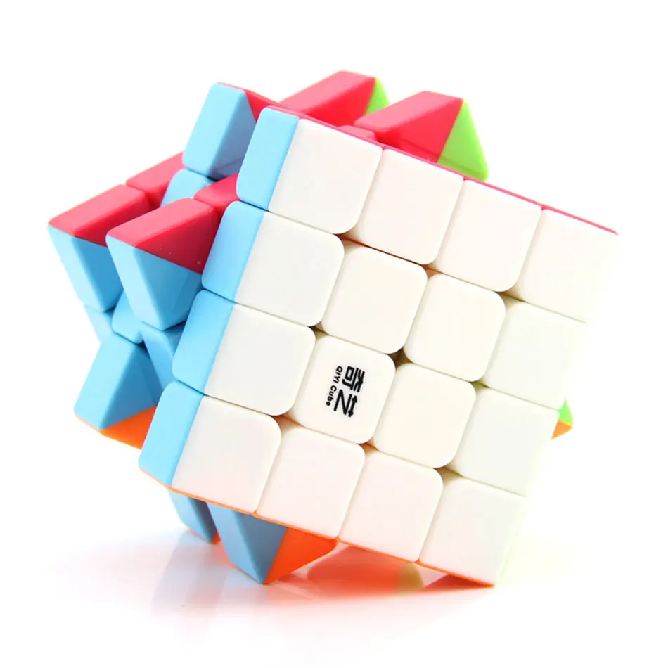 4 S Stickerless Qiyi 4x4 кубик рубика Qiyuan S 4x4X4 волшебный куб 4 слоя скорость волшебный куб пазл игрушки для детей подарок для детей обучающая игрушка - Цвет: 4 S Stickerless