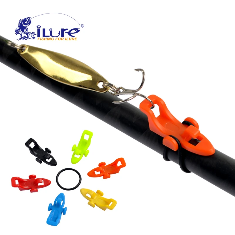 

iLure 2022 New Plastic Fishing Hook Secure Keeper Holder Lure Spoon Hooks Safe Keeping Minnow Pesca Fishing Tackle Accessories