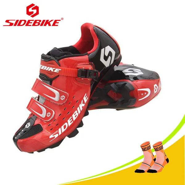 SIDEBIKE, sapatilha, ciclismo, mtb, велосипедные кроссовки, обувь для горного велосипеда,, мужские, женские, mtb, педали, самоблокирующиеся, Спортивная, велосипедная обувь - Цвет: R shoes for sock