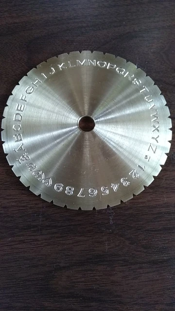

Inside ring engraving font/plate